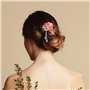 Morceau D'Aiguille De Cheveux À Fleurs Roses, Accessoires De Cheveux Rétro, Accessoires De Cheveux En Strass, Accessoires Pour L