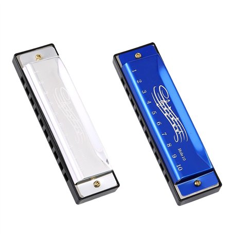 2 Pièces 10 Trous Harmonica