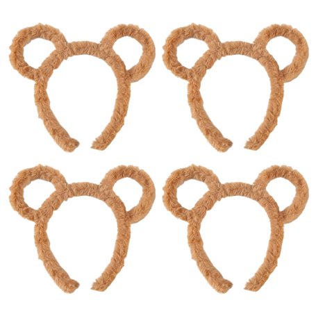 NyxSeat Lot de 4 bandeaux oreilles d'ours mignons pour femme