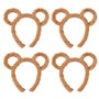NyxSeat Lot de 4 bandeaux oreilles d'ours mignons pour femme