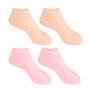 Lot de 2 paires de chaussettes hydratantes en silicone pour le spa pour les pieds pour femme