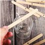100 Morceaux De Bâtons en Bois, Support De Mèche De Bougie en Bois, Accessoires De Bougies Bricolage, Outils De Réparation De Bo