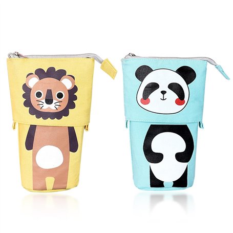 2 Pièces Sac À Crayons Rétractables