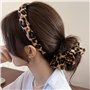 3 Morceaux De Bandeau À Imprimé Léopard Et 1 Morceau De Bague À Cheveux À Imprimé Léopard, Accessoires De Cheveux Rétro, Bandeau