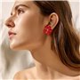 OAOSDH 1 Paire De Boucles d'oreilles À Fleurs, Boucles d'oreilles Élées, Boucles d'oreilles Simples Et Polyvalentes, Accessoires