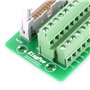 Connecteur de Bornier IDC20P, Keenso Connecteur de Bloc de Jonction Mâle 20Pin Support d'Interface d'Automate avec sur Rail DIN 
