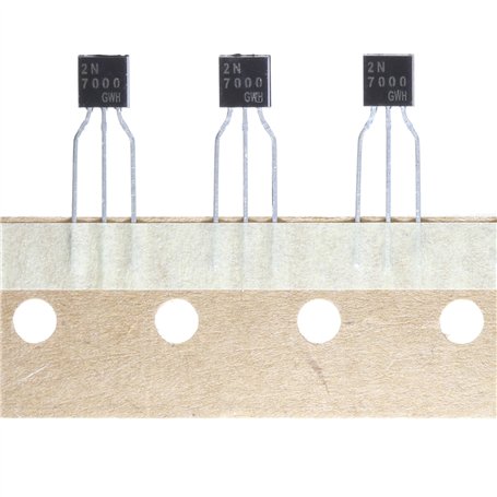 (Paquet de 20) 2N7000 TO-92 MOSFET à canal N encapsulé en plastique 60V 0.2A 625mW