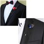 6 Pack Boutonnière Revers pour Homme Boutonnière Fleur en Satin Épinglette Fleur Broches pour Hommes Costume Ma