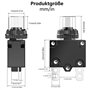 CLDIY Lot de 4 interrupteurs de puissance 25 A avec protection contre la surcharge thermique 88 Series Push Button Reset manuel