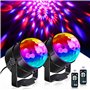 télécommande DJ Party Lights 3 W 7 couleurs lumière stroboscopique activée par le son lumières de fête p