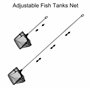 Filet pour la pêche en Aquarium Petit Épuisette pour la Pêche avec 15-45cm Longue Poignée Extensible, Épuisette pour Poissons Té