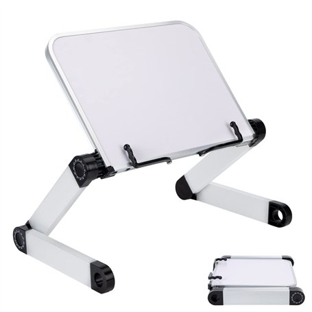 Support de Livre pour Lecture Réglable Pupitre Livre de Cuisine Ergonomique Lutrin Livre Hauteur et Angle Réglable Pliable pour