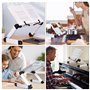 Support de Livre pour Lecture Réglable Pupitre Livre de Cuisine Ergonomique Lutrin Livre Hauteur et Angle Réglable Pliable pour 