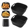 2 Pieces Moule Silicone Air Fryer pour Philips Essential Airfryer 3000L4.1L,Reusable Moule Air Fryer pour Philips 3000 L 4.1 L(H
