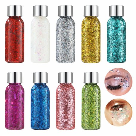 9 Bottle Paillettes Visage
