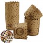 Caissettes Cupcakes Papier Moules Gâteaux - Lot de 50 papier kraft avec nœud papillon pour muffins