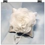 Coussin Alliance Bague Mariage Oreiller - 10 * 10cm Fleur Oreiller pour alliances Fiançailles Fête mariage Faveurs Accessoires