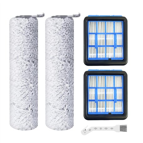HUAREW Rouleau de Brosse de Rechange et Filtre HEPA pour BISSELL CrossWave OmniForce Aspirateur Balai Sans Fil (3912N)& OmniFind