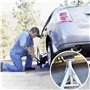 2 Pièces Voiture Tampon antidérapante, Bloc en Caoutchouc, Bloc de Caoutchouc Tampon, Caoutchouc Cric, pour Protégez Votre Voitu