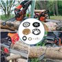 Membrane et Joints Kit pour STIHL 08S 070 090 TS350 TS360, AUMEL Kit de Réparation de Carburateur Zama RB42 Accessoire Compatibl