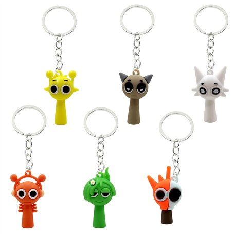 SYSYSYYASNL 6 pcs Porte-clés