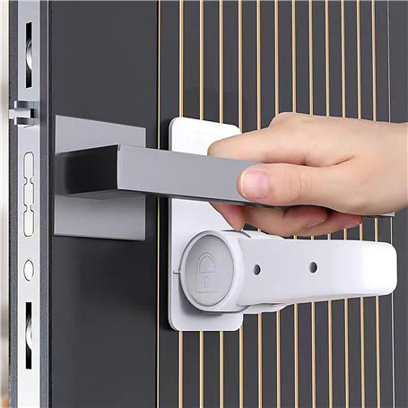 Oruiiju 4 pièces Verrou de levier de porte à l'épreuve des enfants
