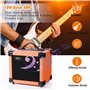Coolmusic 10G Mini amplificateur de guitare 10W amplificateur de guitare électrique portable haut-parleur combiné, intégré Bluet