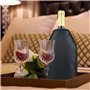 LWMLWM - Rafraîchisseur à vin - Manchettes de refroidissement pour vin, champagne, bouteilles, tissu imperméable en nylon noir