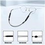 Maxentico 5 Pièces Cordon Lunette, Cordon Lunettes Sport, Sangles de Lunettes Réglables, Sangles de Lunettes de Sport, Cordons à
