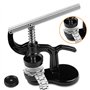 Newpop 18 Pcs Presse de Boîtier Montre, Professionnelle Kit Outil Montre de Réparation avec 12 Tailles de Moules, Remover Ouvre