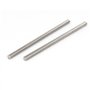 sourcing map Tige Filetée M6x130mm Acier inoxydable 304 goujons entièrement filetée tige 5pcs Ton argent