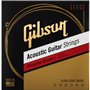 GIBSON ACCESSORIES Cordes Phosphor Bronze Acoustic Ultra-Light 11-15-22-32-42-52