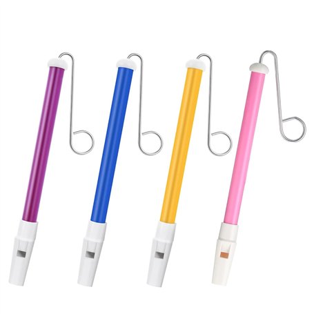 ZYEKIU 4 Pièce Sifflet à Glissière en Plastique avec Barres Coulissantes