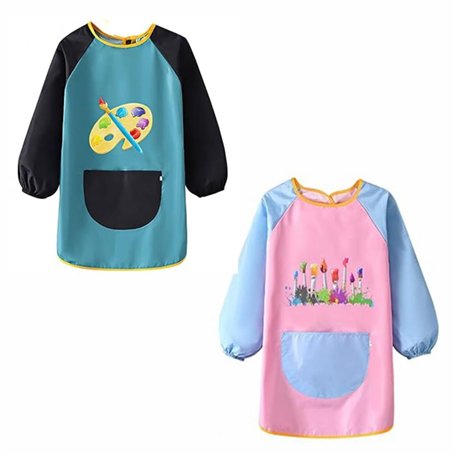 Coyanyu 2 Pièces Tablier de Peinture pour Enfants