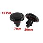 sourcingmap Voiture Trou de 7mm Rivets Plastiques Agrafe Clips Tige-Poussoir 15 Pcs