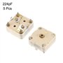 sourcingmap 5 Pcs 224pF 4-Linear PCB Trimmer Tuning Variable Adjustable Capacitors for Radio