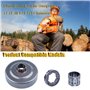 Haishine Tambour d'Embrayage Kit pour Husqvarna 55 51 50 154 254, 325"-7T Tambour d'Embrayage avec Jante de Pignon Roulement à A