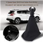 Jadeshay Bouton de changement de vitesse - 5 vitesses Kit de démarrage à soufflet de levier de vitesse compatible avec 207 307 4