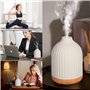 Vankarr Diffuseur Huiles Essentielles en Céramique 250ML, Diffuseur de Parfum Electrique Humidificateur Ultrasonique Diffuseur A
