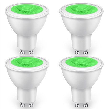 GlowsLand Ampoule LED GU10 5W 500LM Vert