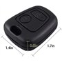 Heart Horse Clé à Distance FOB Compatible avec Peugeot 107 207 407 206 306 406 806 Citroen C1 C21 C3 C4 C5 2 Bouton (1)