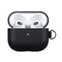 Haobobro Étui en Cuir avec dragonne Amovible pour Apple AirPods (3ᵉ génération) - Fabriqué à la Main - Cover Protection AirPods