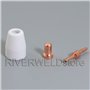 RIVERWELD Kit Consommables Allongés pour Torche Plasma PT-31 JG-40 LG40 Électrode 18205L Buse Allongée 18866L cran Protecteur 18