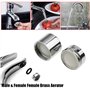 Lot de 2 aérateurs de robinet de rechange pour robinet d'évier de cuisine ou de salle de bain (NPT mâle 22 mm)