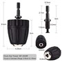 DEWIN Mandrin Visseuse, Adaptateur Foret Visseuse 3/8-24UNF 0.8-10MM Clip de Mandrin de Foret Sans Clé avec Adaptateur de Tige H