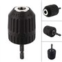DEWIN Mandrin Visseuse, Adaptateur Foret Visseuse 3/8-24UNF 0.8-10MM Clip de Mandrin de Foret Sans Clé avec Adaptateur de Tige H