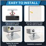 fuxunamz Support Videoprojecteur Plafond, Support Videoprojecteur Portable, Supports Projecteur Rotation à 360° avec Filetage 1/