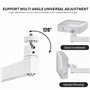 Pliable Support Projecteur Plafond, Support Videoprojecteur Plafond RéGlable Rotation à 360°, Support Mural pour Etagere Videopr