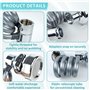 Embout Robinet Cuisine, 2 Pièces 360° Pivotant Aérateur de Robinet, Rallonge Robinet avec 3 Modes, Extensible Economiseur D'eau