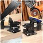 Étau d'établi rotatif à 270° - 110 mm - Haute performance - Avec mâchoires souples multifonctionnelles